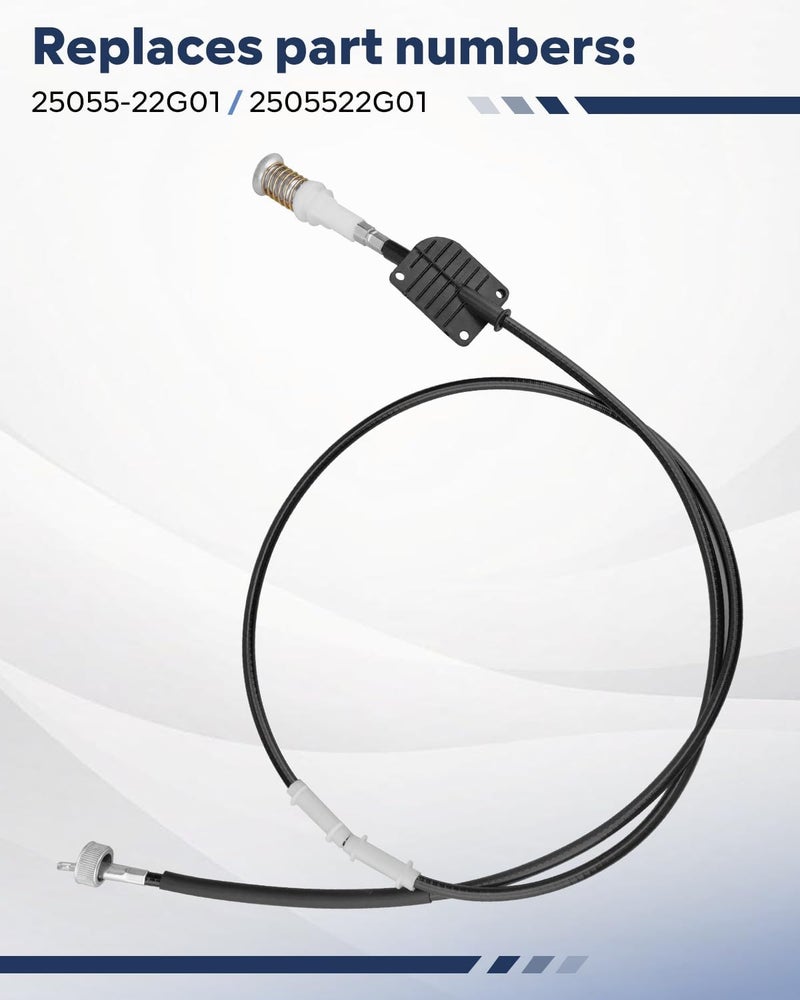 JUQAFY كابل عداد السرعة 72" استبدال 25055-22G01 مناسب لنيسان نافارا D21 2.4L 3.0L بيك أب 1986 1987 1989 1990 1991 1992 1993 1994 - Image 4